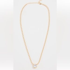 Alexa Leigh Crystal Gold Ball Chain Necklace